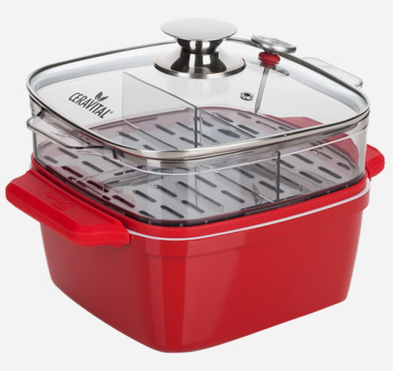 Utiliza vapor para cocer los alimentos